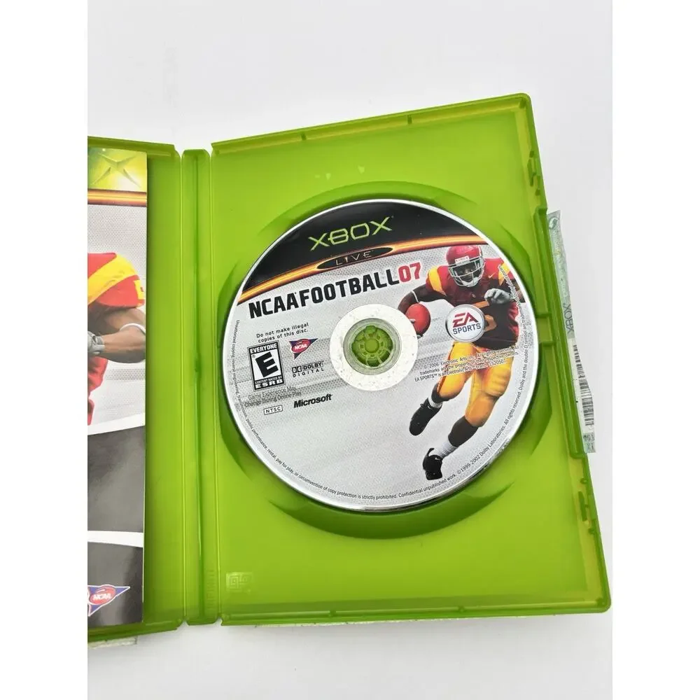 NCAA Football 07 (Microsoft Xbox, 2006) Complete CIB Tested Works VG Condition